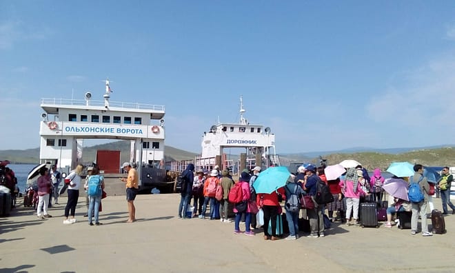 Ferry to Olkhon Island